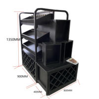 Présentoirs en bois et métal pour supermarchés, rayonnages et gondoles en bois pour supermarchés, articles pour Dollar Stores