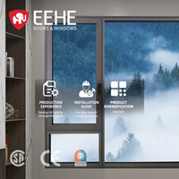 Ventanas de Arco de Aluminio EEHE, Estilo Abatible, Certificación NFRC, Insonorizadas e Impermeables, Diseño de Aluminio