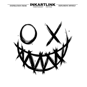 Adesivo per Tatuaggio Semipermanente Impermeabile per il Corpo, Faccina Sorridente Scura, Ecologico, Lunga Durata 15 Giorni, Personalizzabile - Product Image 3