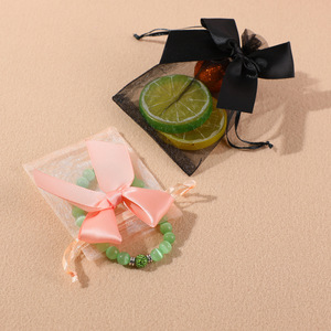 Multiple Color Hot Sale Custom Organza Gift Pouch <b>Small</b> <b>Drawstring</b> Jewelry Packaging <b>Bags</b> for Valentine's Day - Product Image 5