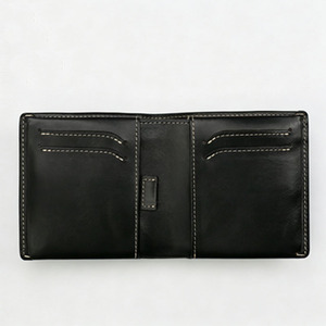 Zenos Japanese Style Genuine Leather Short Wallet Handmade Minimalist <b>Men's</b> Card Holder Coin <b>Purse</b> All-in-One - Product Image 3