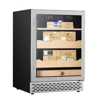 KENLAND KLD-152 ménage 152L thermo-électrique petit refroidisseur à vin étagères en bois cave à vin réfrigérateurs