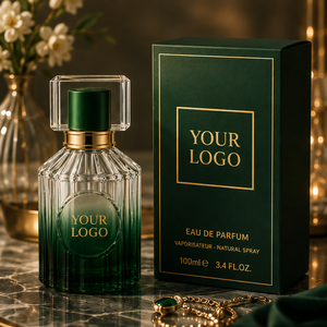 Perfume Personalizado para <span class=keywords><strong>Hombre</strong></span> y Mujer, 100 ml, <span class=keywords><strong>EDP</strong></span>, Botella Verde Acanalada, Regalo de Agradecimiento, Aroma Botánico de Larga Duración, Perfume de Primera Calidad - Product Image 3