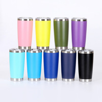 Tasse à café personnalisée 20 oz gobelet en acier inoxydable isolé sous vide tasse à boire de l'eau 20 oz gobelet avec logo pour gravure laser