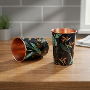 Vaso de metal de doble pared con diseño floral, estilo bohemio, para adultos, para fiestas. - Product Image 5