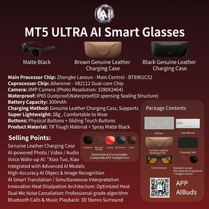 Gafas Inteligentes Rayban Meta para Hombre y Mujer con Traducción IA, Grabación de Video Inalámbrica de 800W, Gafas Deportivas Inteligentes con Paquete de Dos Lentes - Product Image 2