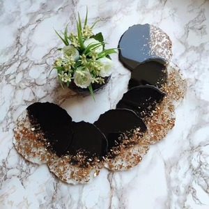 Posavasos de Resina Más Vendidos para Vasos de Café, Té y Vino, Decoración de Mesa para Hogar, Oficina y Restaurante, Disponibles al Mejor Precio - Product Image 1