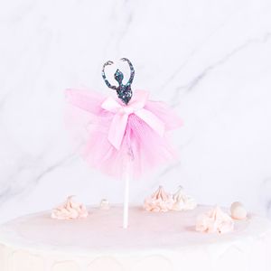 Neu gestaltete <span class=keywords><strong>Ballerina</strong></span> Mädchen Hochzeit Geburtstag Jubiläum Cake Topper für Party dekorationen Mädchen zubehör in Tasche Verpackung - Product Image 3