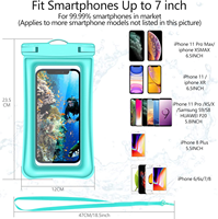 Pochette étanche universelle pour téléphone, sac étanche pour iPhone 14 13 12 11 Pro Max Plus X XR 8 Galaxy S22 S21 S23