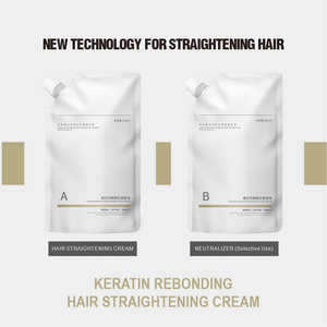 Nuova Crema Lisciante per Capelli alla Cheratina Formula Delicata 600ml per Uso Professionale in Salone, Lisciante Permanente - Product Image 5