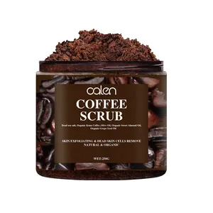 250g Big Size Private Label Natürliches Bio-Kaffee-Peeling Peeling Anti-Cellulite-Körper peeling