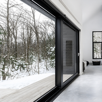 Portes et fenêtres coulissantes à levage personnalisables avec étiquette optionnelle, porte coulissante à levage pour patio extérieur