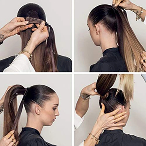 Factory Cheap <strong>Ponytail</strong> Wig <strong>Clip</strong> in <strong>Ponytail</strong> <strong>Extensions</strong> Straight Wave Heat Resistant Fiber Synthetic Hair <strong>Extensions</strong> - Product Image 6
