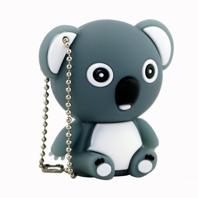 Unidad Flash USB 2,0 lindo Animal Koala Usb Flash lindo Oso de dibujos animados Usb Pendrive 4GB 8GB 16G 32GB Cle Pen Drive juguete para regalo