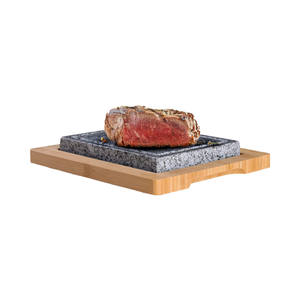 Plaque en pierre naturelle réutilisable pour la restauration, idéale pour grillades de steaks et cuisson, plateau en pierre d'Olivier en gros pour événements festifs - Product Image 3
