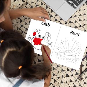 Connexion numérique transfrontalière <span class=keywords><strong>dessin</strong></span> enfants <span class=keywords><strong>dessin</strong></span> animé Graffiti océan thème amusant illumination peinture coloriage peinture livre - Product Image 2