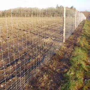 Rollo de malla de alambre de diseño moderno para cercas de granja de campo de ciervos Puerta DE SEGURIDAD impermeable de proveedores de fábrica Puertas de entrada de bajo precio