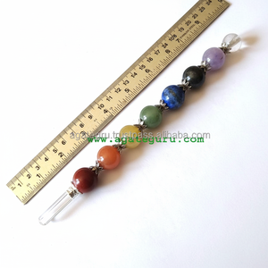 Bola de Chakra Varitas curativas con punto de cristal Precios al por mayor Curación Reiki - Product Image 1