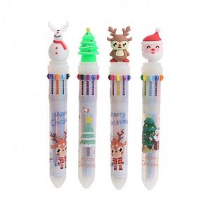 Bolígrafo de Dibujos Animados Personalizado, Multicolor, Ancho de Escritura de 1.0 mm, Recuerdos Navideños para Niños, Regalos Festivos, Plástico Promocional - Product Image 1