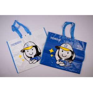 Bolsa de compras portátil de alta calidad con patrón de dibujos animados, bolsa de mercado tejida PP con muestra gratis para regalos al aire libre, OEM/ODM - Product Image 5