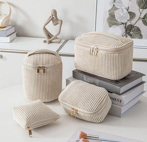 حقيبة يد بسحاب بشعار مخصص ، حقيبة يد مضلعة ، حقيبة مكياج صغيرة اسطوانية ، حقيبة مستحضرات تجميل للنساء ، علبة هدايا لعيد الميلاد - Product Image 2