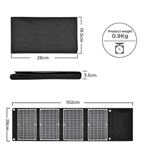 Vente en gros Chargeur solaire 50 W Panneau solaire portable pliable 50 watts avec sortie USB pour camping en plein air aventure - Product Image 3
