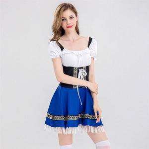 Vestido Tradicional Bávaro <span class=keywords><strong>para</strong></span> Mujer, Disfraz de Oktoberfest Alemán, Disfraz de <span class=keywords><strong>Carnaval</strong></span> de Cerveza, Vestido Dirndl de Poliéster <span class=keywords><strong>para</strong></span> Adultos - Product Image 5