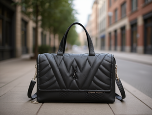 Borsa Tote da Donna con Doppio Manico in Microfibra Pelle Sintetica Chiusura con Cerniera per Uso Quotidiano Tutte le Stagioni Tinta Unita - Product Image 2