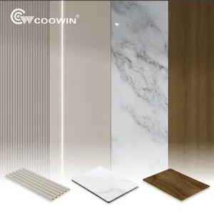 Custom Mildew Resistance Wpc Wood Wall Panel Veneer Combined Decorative Wpc Wall Panels