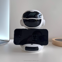 M80 Speaker BT Audio nirkabel AI cerdas terlaris Robot Desktop portabel WiFi Jam konfigurasi Alarm Radio FM AUX plastik