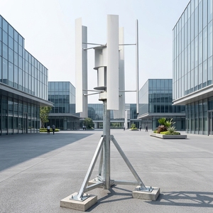 Generador Eólico Tipo H de 200kw, 400v, Velocidad de Arranque del Viento de 2m/s, Diámetro del Rotor de 10.5m, Velocidad Nominal del Viento de 13m/s, 5 Aspas de Aleación de Aluminio - Product Image 1
