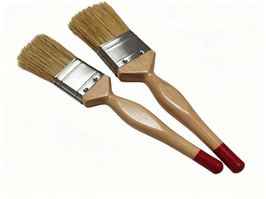 Pennello Economico in Setole Naturali per Pittura Murale Fai-da-te con Manico in Legno Rosso, Design Ergonomico, Disponibile OEM/ODM - Product Image 2