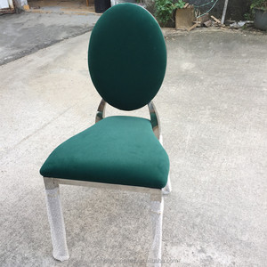 Chaises de banquet en or bon marché pour l'extérieur Chaises d'événements et de fêtes Chaises de mariage vertes de luxe empilables 2-en-1 - Product Image 3