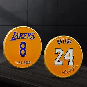Clásico conmemorativo <span class=keywords><strong>Kobe</strong></span> BRYANT Camisa naranja Moneda Los Angeles Lakers Nba Medalla de baloncesto Colección conmemorativa - Product Image 1