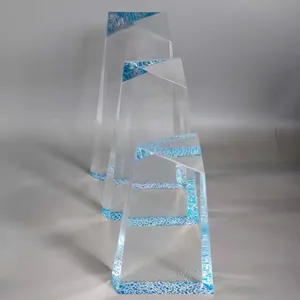 New design custom engraved acrylic award trophy