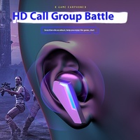 Casque de jeu sans fil intra-auriculaire M10 TWS E-sports V5.2 avec indicateur de batterie LED, sans latence, meilleurs écouteurs pour les joueurs