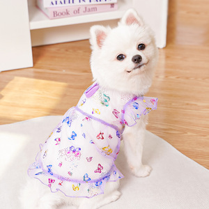 Kingtale Dog dress <span class=keywords><strong>cagnolino</strong></span> abiti da principessa abiti da principessa morbidi leggeri estivi motivi floreali Pet gonne per cuccioli - Product Image 4