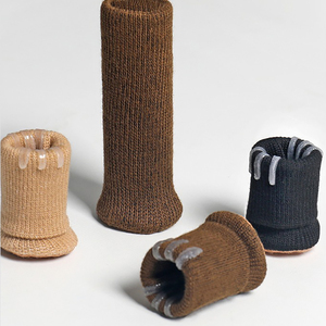 Fundas de fieltro engrosado resistentes al desgaste para patas de <span class=keywords><strong>silla</strong></span>/mesa, protectores de suelo, fundas para patas de taburete, almohadillas para patas de mesa y <span class=keywords><strong>silla</strong></span>, fundas de punto para patas. - Product Image 4