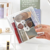 Ins Style PVC Fichier Dossier Étanche Ligne D'enroulement Cosmétique Organisateur Portable Papeterie Voyage Sac De Rangement