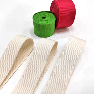 Vendita diretta in fabbrica di cinture di cotone gros grain nastro stampa a colori naturali con logo per il pacchetto regalo per vacanze Derco - Product Image 4