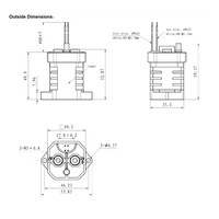 Contacteur CC haute tension 1000V 100A série EVQ100 avec contact auxiliaire 12/24/48V pour solaire, véhicules électriques et systèmes de stockage d'énergie (ESS)
