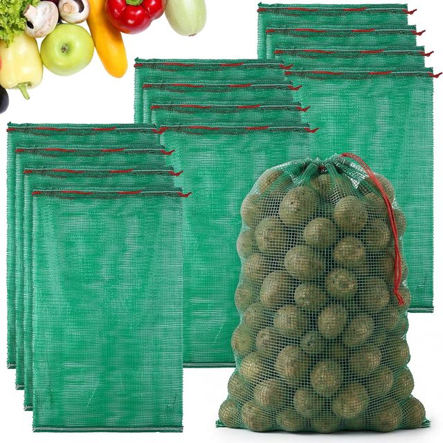 High Quality PP Mesh Net Bag Fresh Fruit Packaging Bags for Firewood Potato Garlic Onion Vegetable