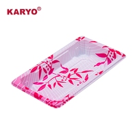 KARYO 1100 Nouveau design Emballage de qualité alimentaire à emporter pour emporter Boîte à sushi rectangulaire en plastique jetable de qualité alimentaire