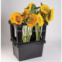 Vente aux enchères de fleurs en plastique seau danois vente en gros