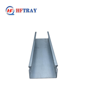 Bandeja Portacables Sólida HFTRAY de 100 mm de Altura, Acero Pregalvanizado para Instalación de Cables - Product Image 1