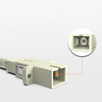 Adaptador de Fibra Óptica Multimodo Simplex SC-SC 50/125μm Color Gris, Acoplador de Baja Pérdida de Inserción para Centro de Datos LAN