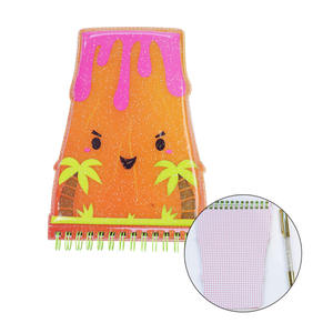 Venta al por mayor de cuadernos personalizados con diseño de volcán en espiral Cuaderno lindo Mini cubierta de PVC Cuadernos blandos y hinchados - Product Image 3