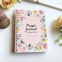 Vente en gros de carnet à bobine personnalisé imprimé en couleur cahier à couverture rigide journal scolaire