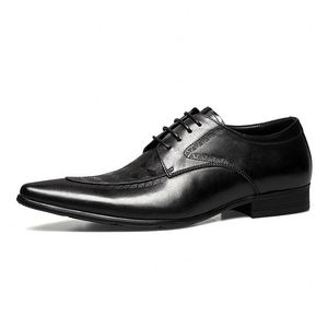 Chaussures Oxford en cuir véritable pour homme, sur mesure, de haute qualité, élégantes, respirantes, à pois, antidérapantes, légères, en caoutchouc - Product Image 3