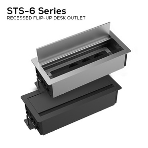 SINOAMIGO CE Enchufe <span class=keywords><strong>de</strong></span> escritorio oculto <span class=keywords><strong>de</strong></span> aluminio para cocina, toma <span class=keywords><strong>de</strong></span> corriente emergente para escritorio - Product Image 2